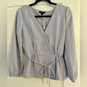 J crew lavender crepe top